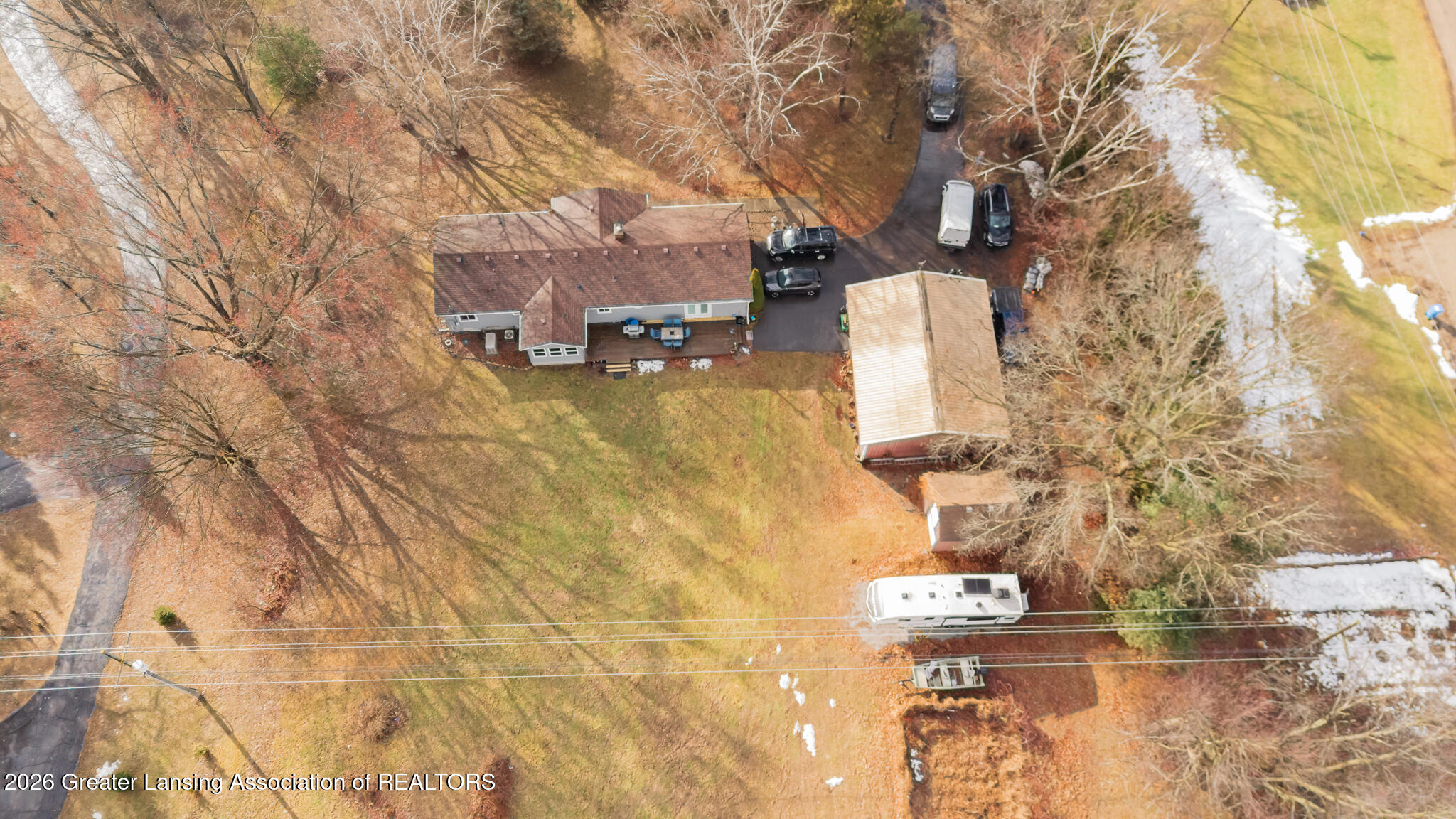 4001 South Latson Road Howell, MI 48843 - Photo 20 of 20 Aerial 2 - House and Outbuildings