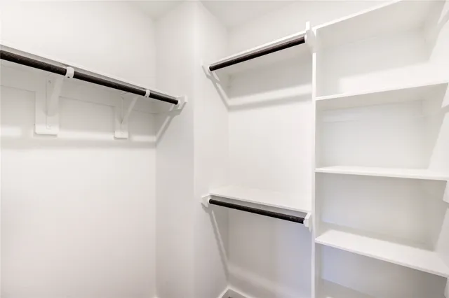 a close view of closet