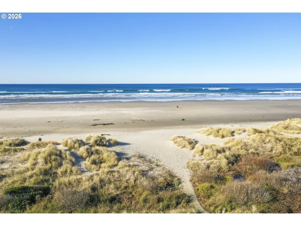 a view of an ocean and beach