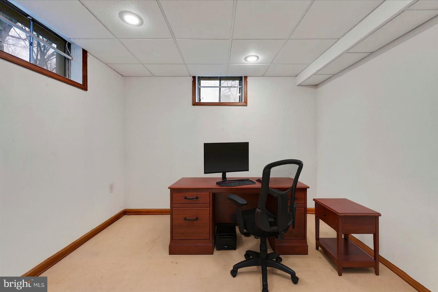 213 Beatrice Lane Aston, PA 19014 - Photo 34 of 45 Virtually Staged Basement Office