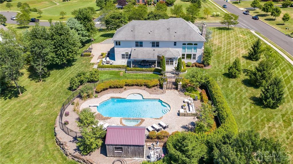 5 Daisy Court Skillman, NJ 08558 - Photo 6 of 50 an aerial view of a house with a garden