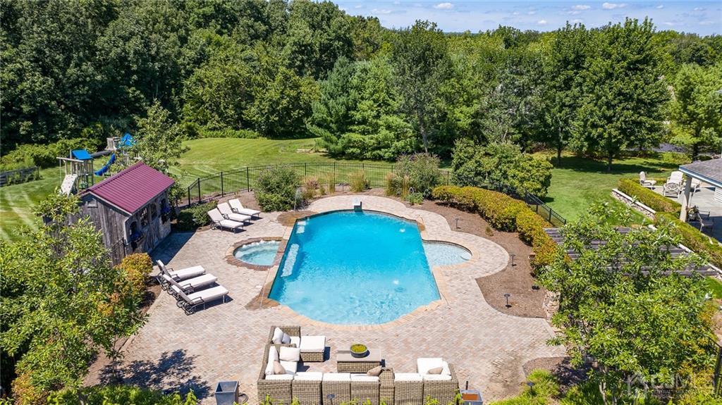 5 Daisy Court Skillman, NJ 08558 - Photo 9 of 50 an aerial view of a house a yard and mountain