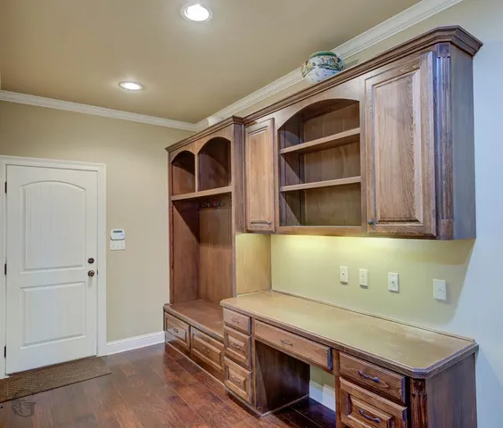 a room with storage and utility