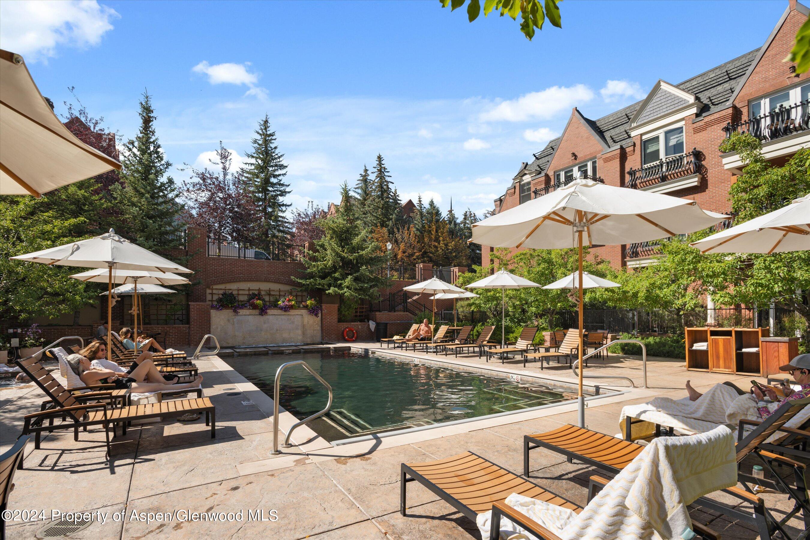 400 East Dean Street, Unit 9AB Aspen, CO 81611 - Photo 16 of 31 Pool terrace