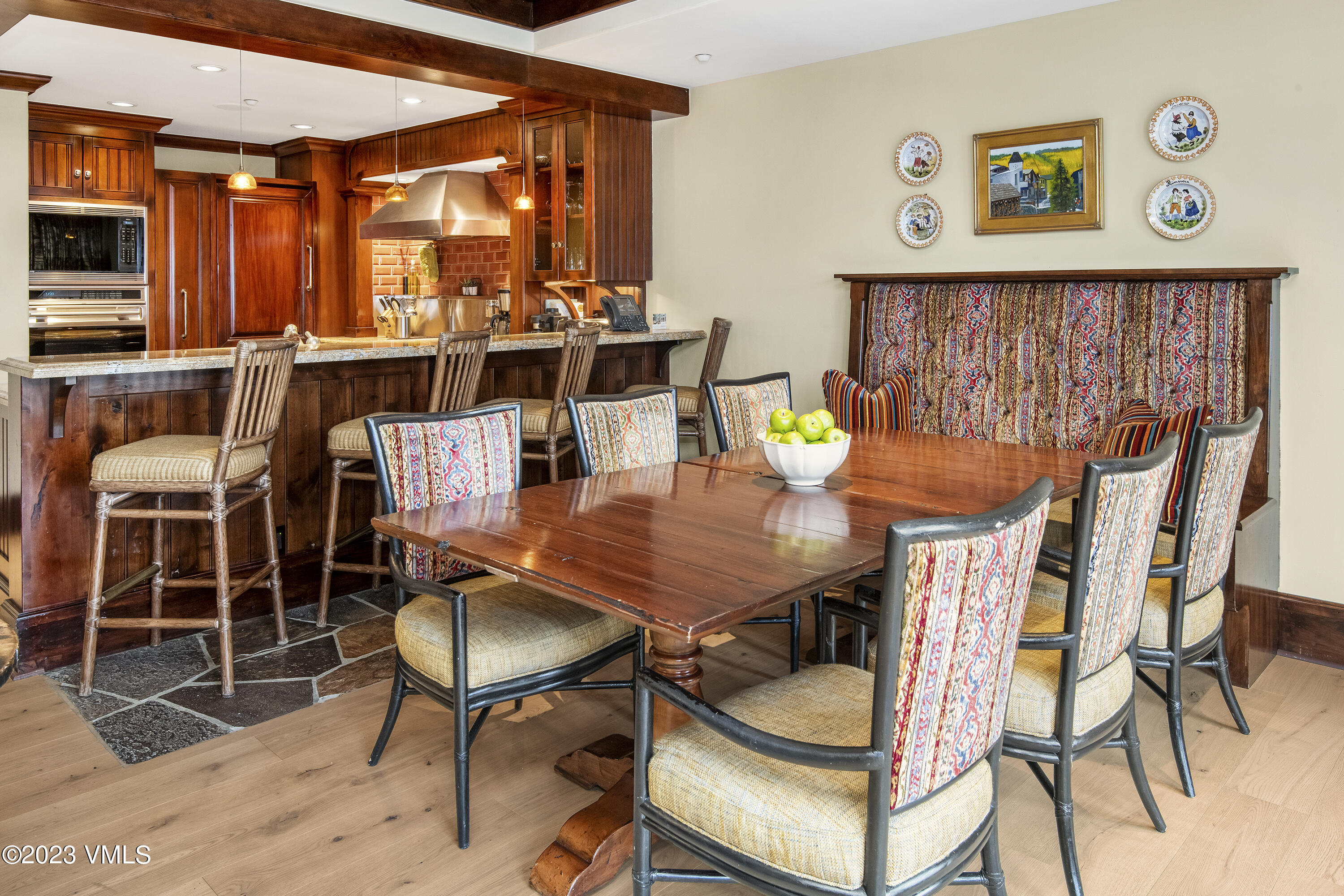 1 Willow Bridge Road, Unit 31A Vail, CO 81657 - Photo 7 of 49 a view of a dining room with furniture window and outside view