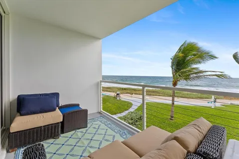 a view of an ocean and beach