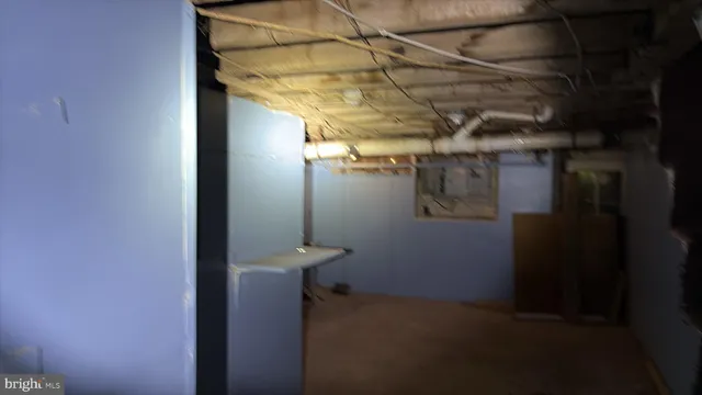 a view of storage and utility room