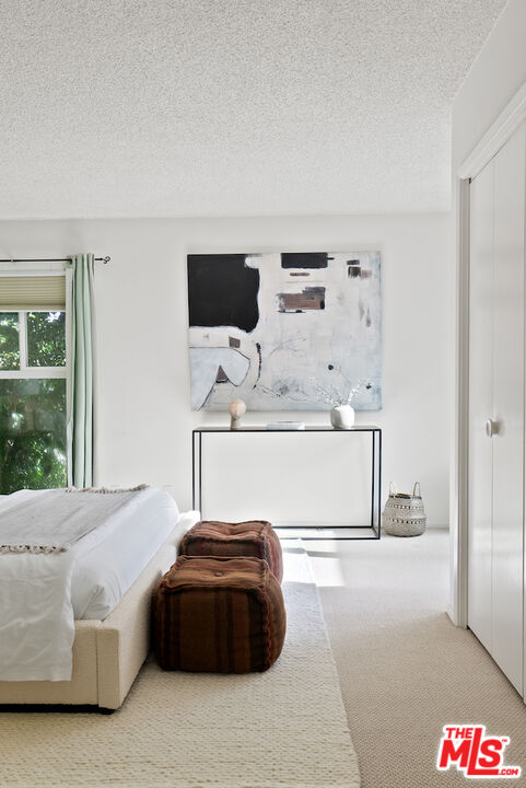 852 21st Street, Unit E Santa Monica, CA 90403 - Photo 13 of 20 a bedroom with a bed and glass wall