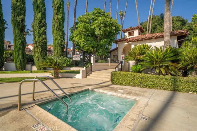 a view of a wrought iron fences