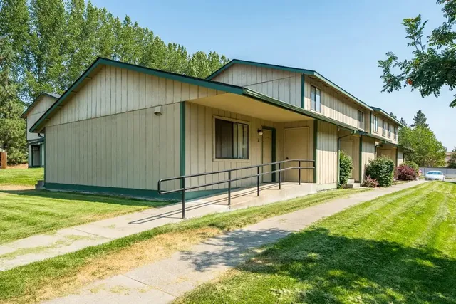 a backyard of a house
