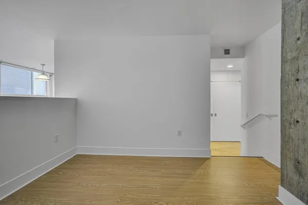 a view of an empty room
