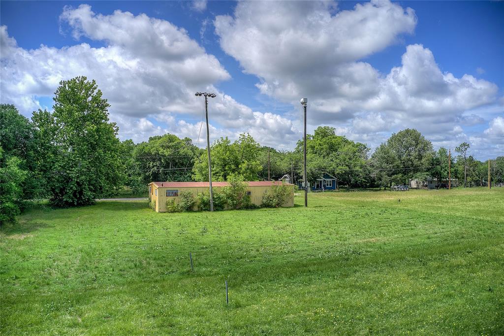 a view of a grassy field
