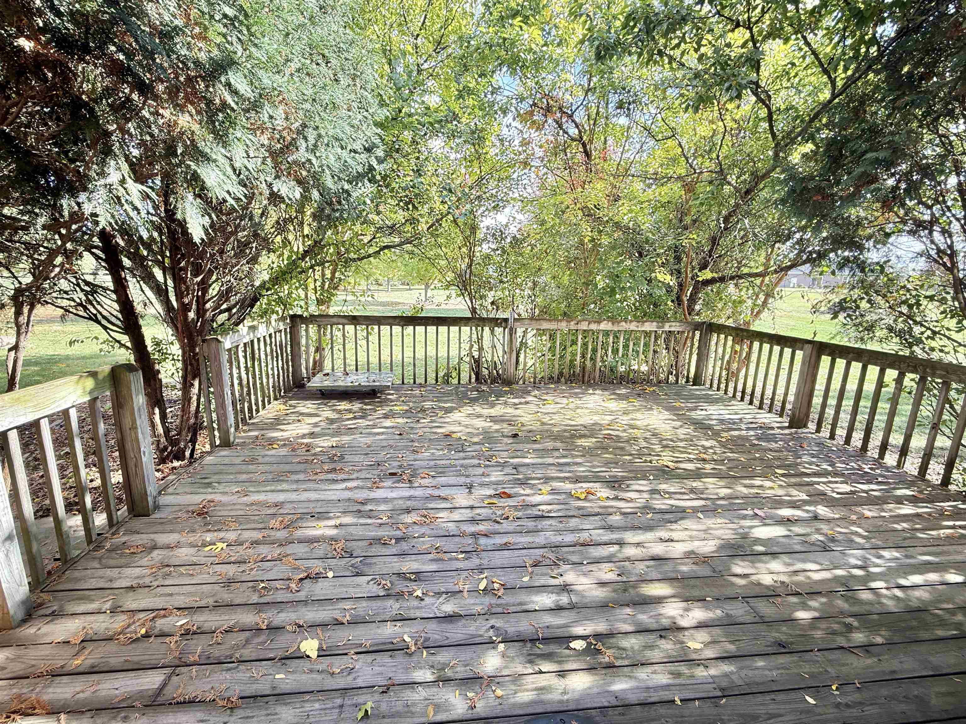 5449 South Branch Court Rochelle, IL 61068 - Photo 41 of 45 a view of deck with wooden floor and fence