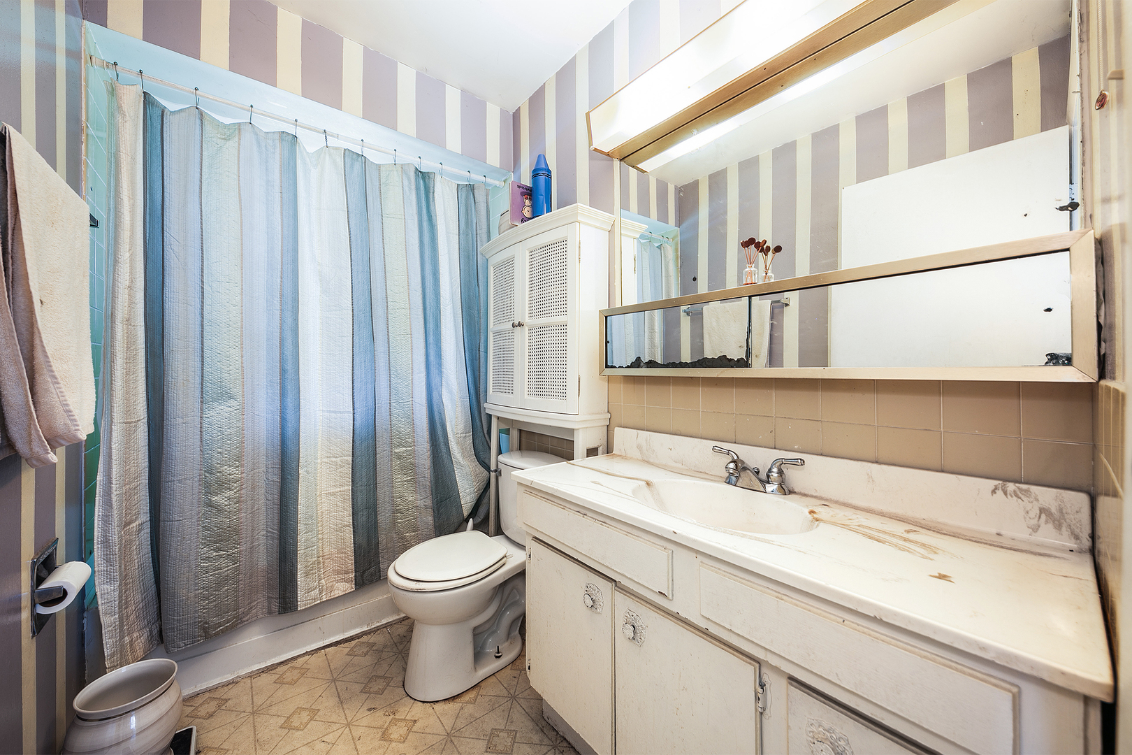 192 South Pinecrest Road Bolingbrook, IL 60440 - Photo 15 of 21 a bathroom with a sink a toilet and shower