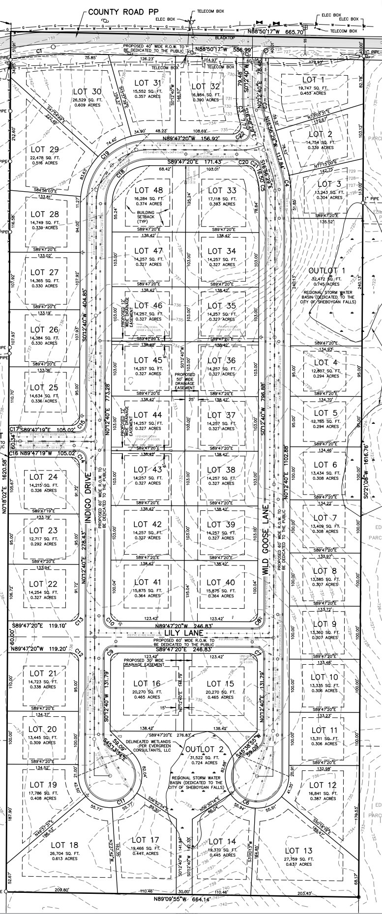 125 Wild Goose Lane, Unit LT33 Sheboygan Falls, WI 53085 - Photo 2 of 2 Falls Meadow Plat