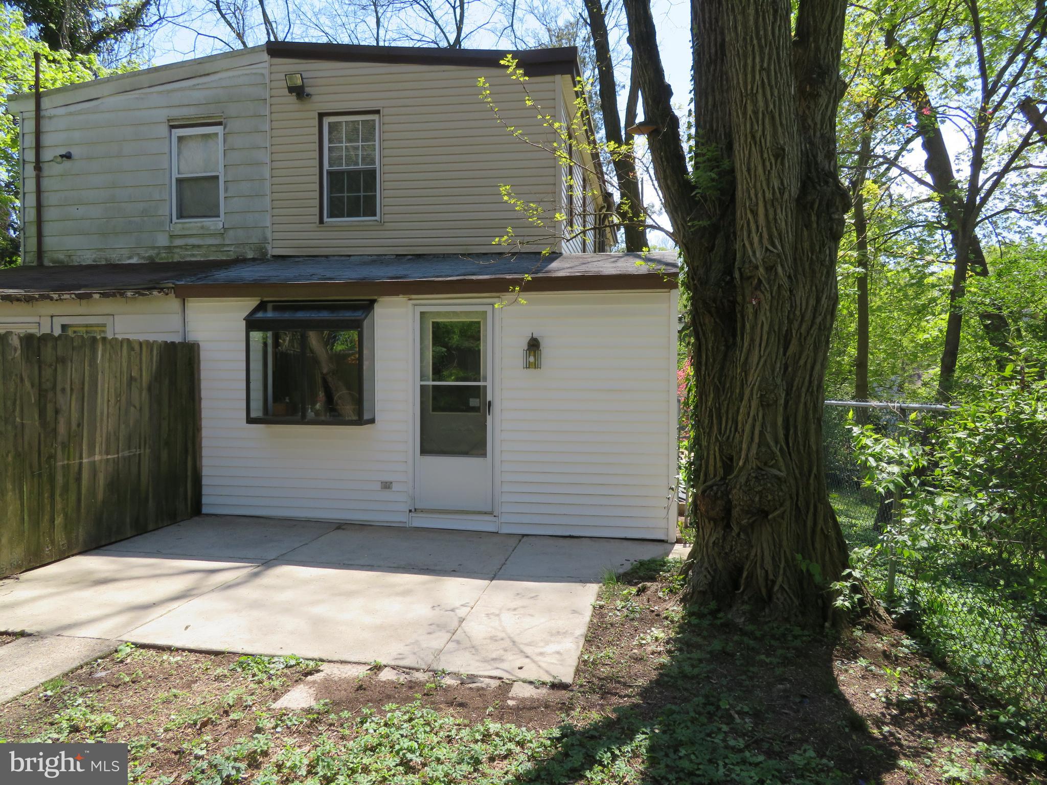 Rear patio
