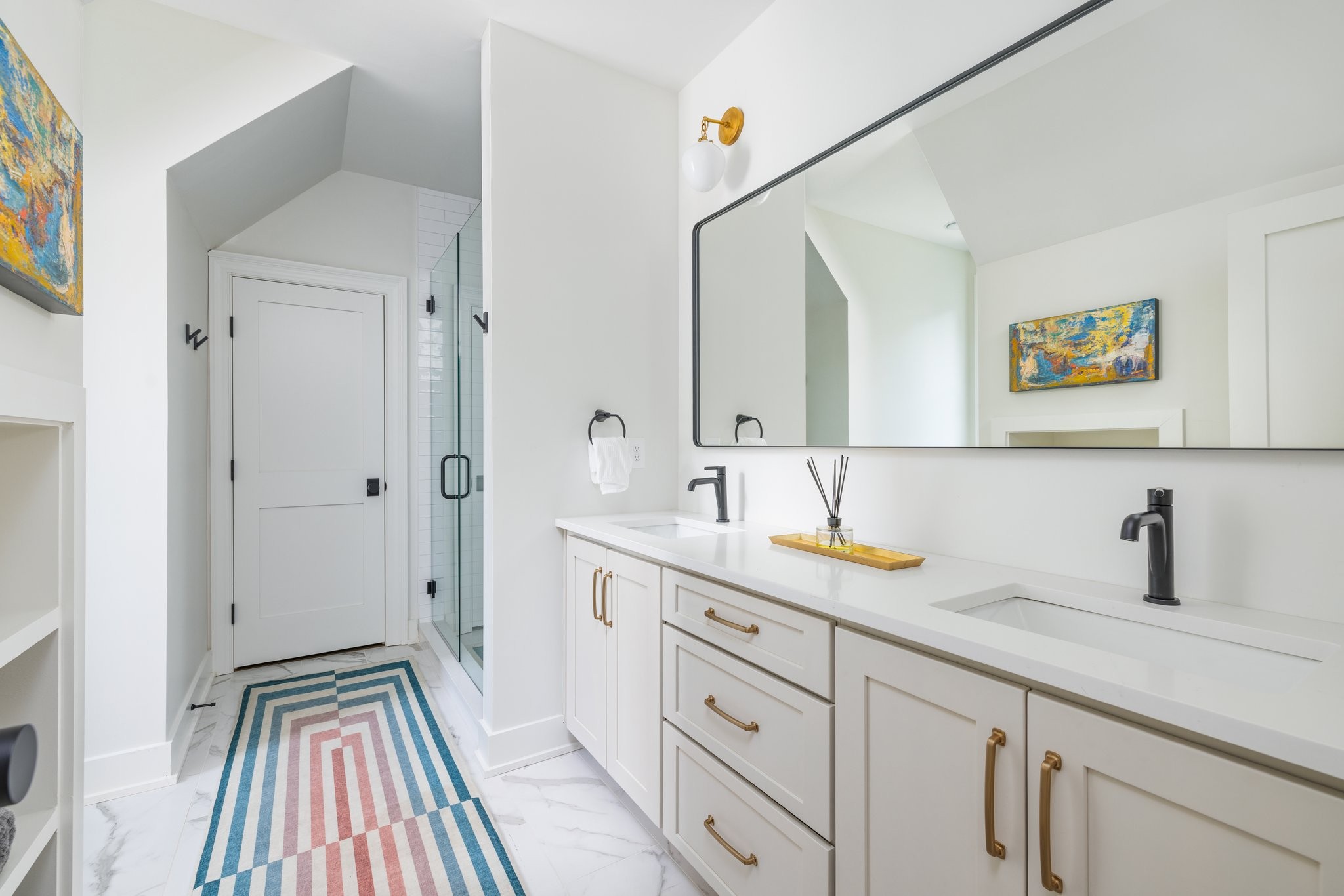 280 Harding Place Nashville, TN 37205 - Photo 58 of 79 a en suite bathroom with a granite countertop sink and a mirror