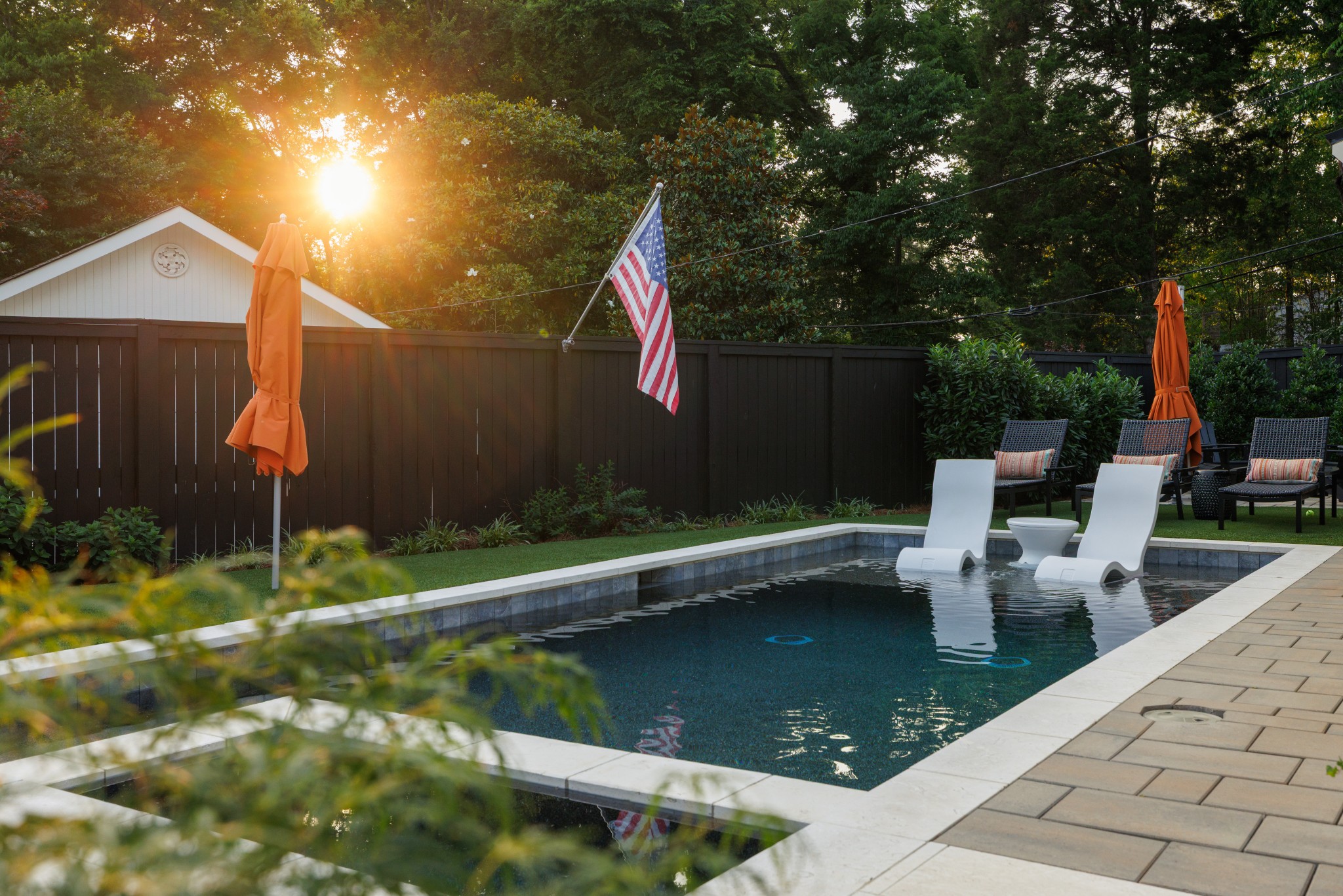 280 Harding Place Nashville, TN 37205 - Photo 65 of 79 a view of backyard of house with seating space