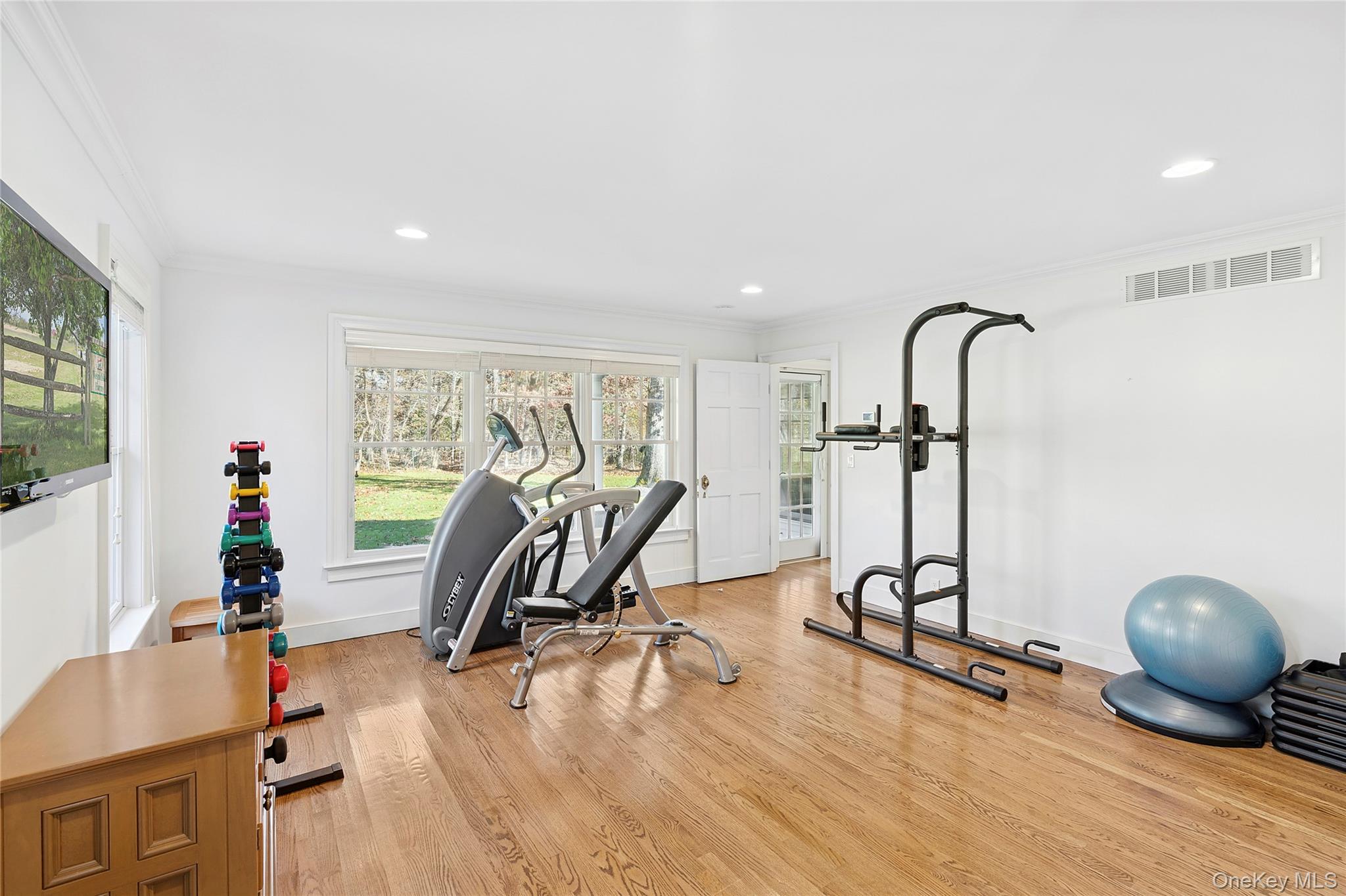8 East Ridge Court Westhampton, NY 11977 - Photo 16 of 32 a view of a room with gym equipment