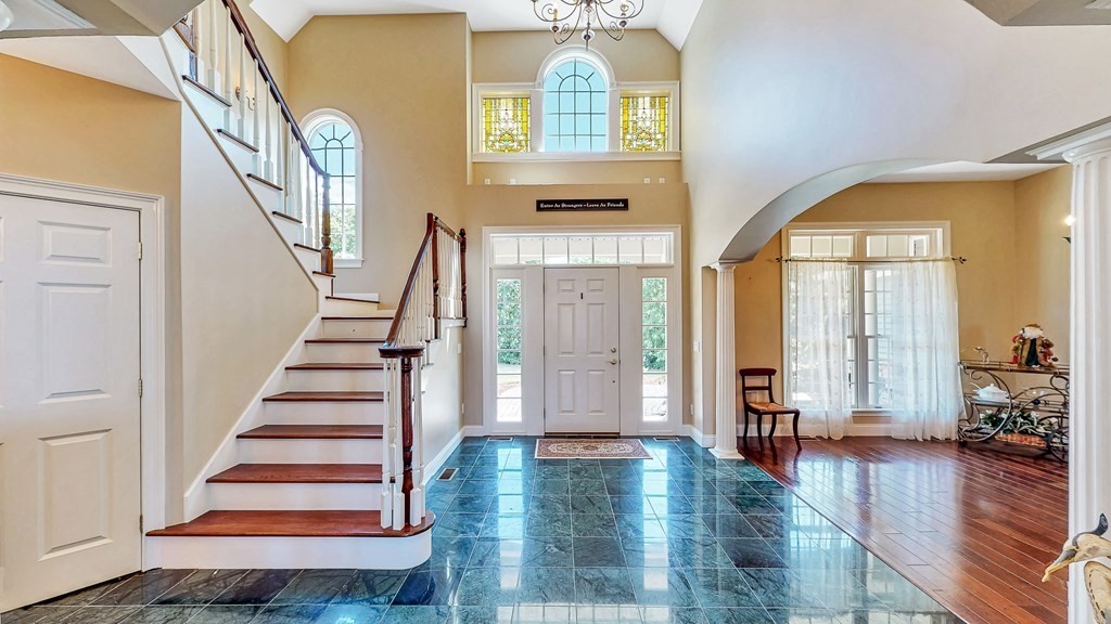 290 Three Rivers Road Wilbraham, MA 01095 - Photo 3 of 42 a view of entryway and hall with wooden floor