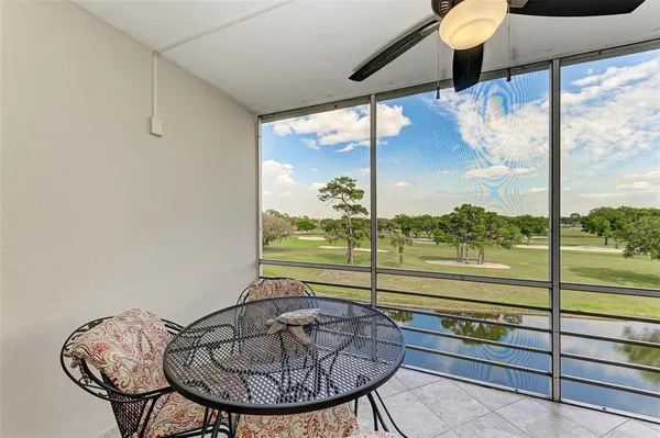 workspace with outdoor seating and flat screen tv