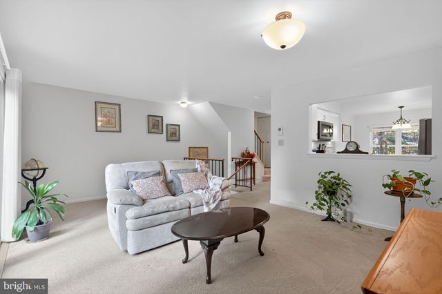 a living room with furniture plant and a window