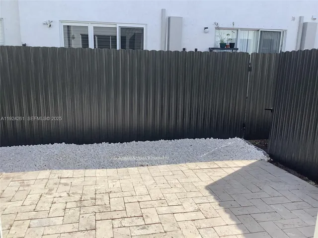 a view of wooden fence