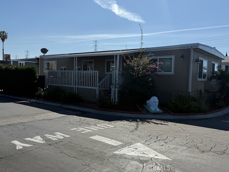 a front view of a house