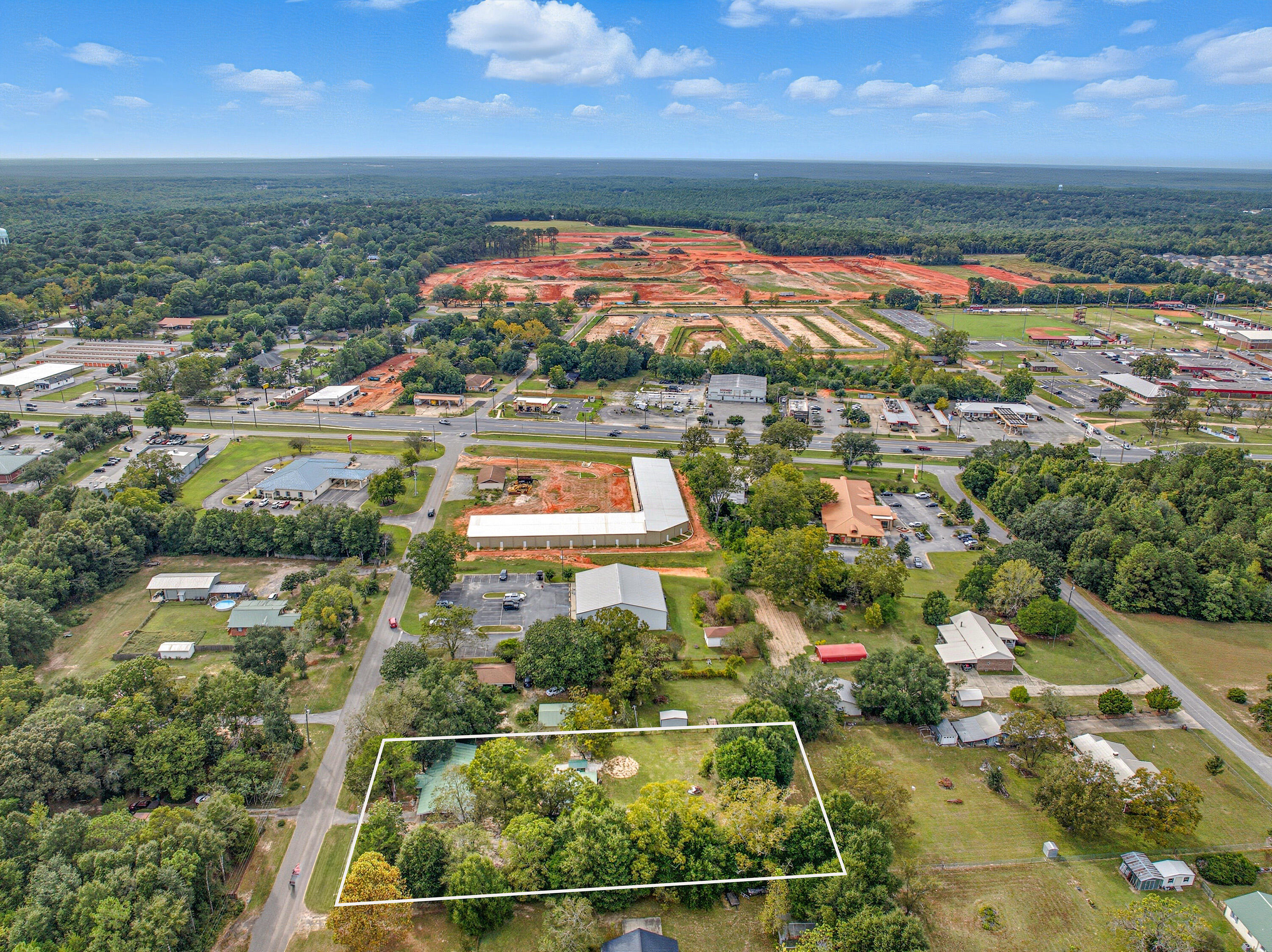 2128 3rd Avenue Crestview, FL 32539 - Photo 45 of 50 an aerial view of residential houses with outdoor space