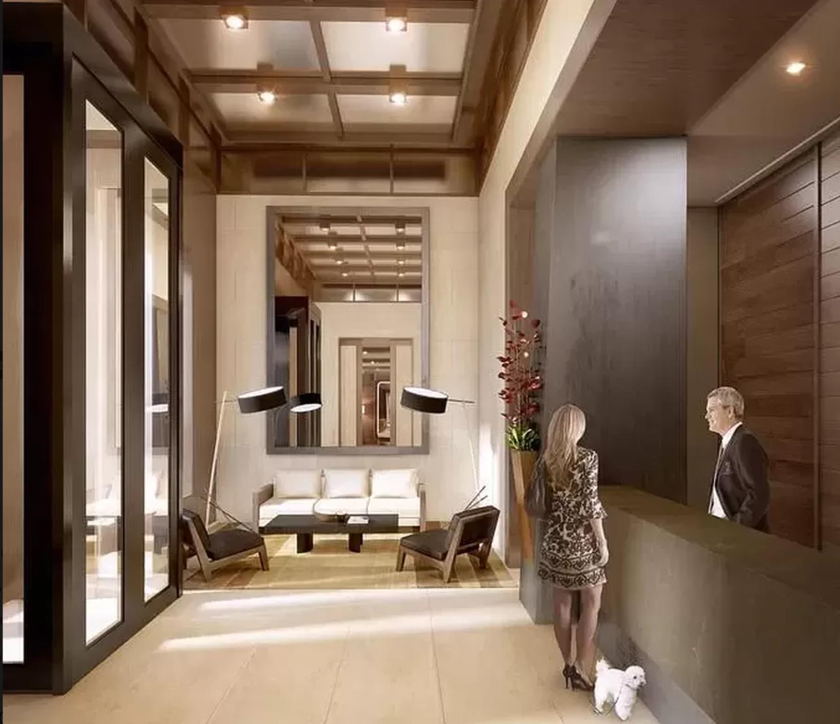 225 Rector Place, Unit 22H Manhattan, NY 10280 - Photo 7 of 13 a view of lobby with furniture