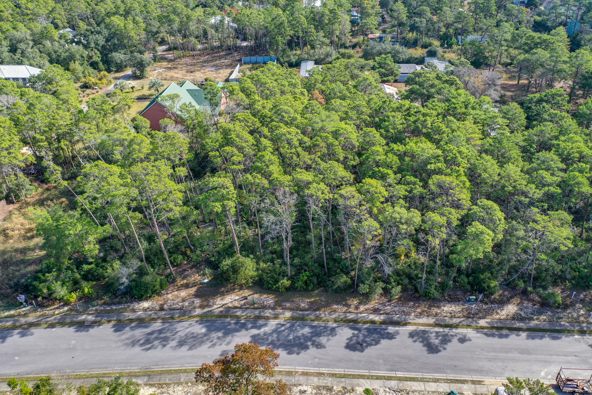 Lot 5 Pine Cone Trail Inlet Beach Inlet Beach, FL 32461 - Photo 6 of 8 a backyard of a house with lots of green space