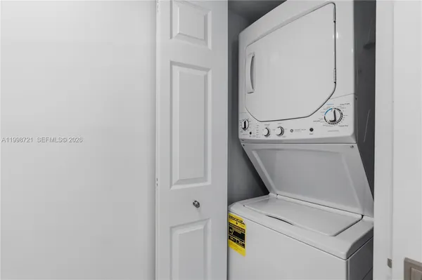 a view of a lake with a city