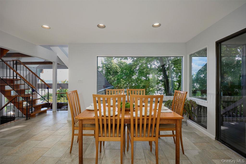 273 River Road Nyack, NY 10960 - Photo 16 of 48 Dining area featuring recessed lighting, and tile flooring