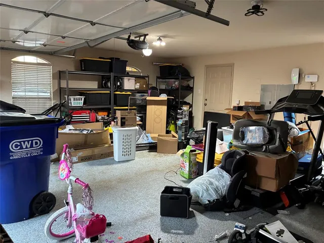 a room with gym equipment