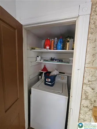 a room with storage and utility