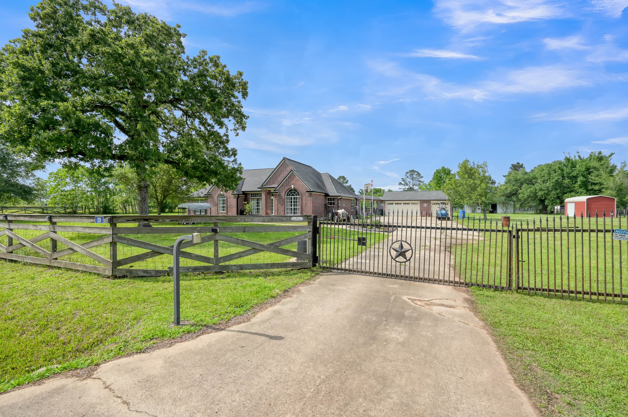 251 Petty Road Waller, TX 77484 - Photo 3 of 25 a view of a park with iron fence