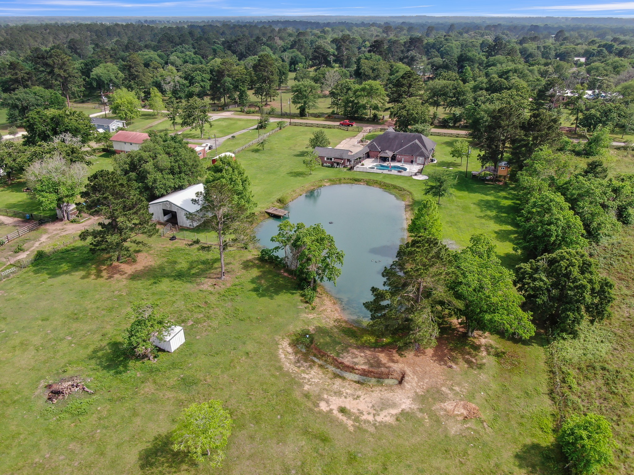 251 Petty Road Waller, TX 77484 - Photo 4 of 25 a aerial view of a house with a yard