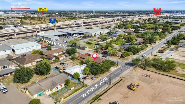 an aerial view of a city