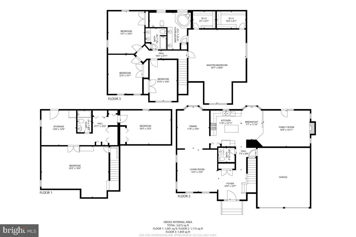10105 Cudby Court Lanham, MD 20706 - Photo 41 of 44 Combined Floorplan