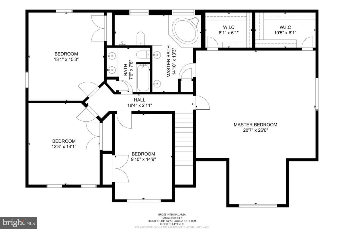 10105 Cudby Court Lanham, MD 20706 - Photo 43 of 44 Upper Level Floorplan