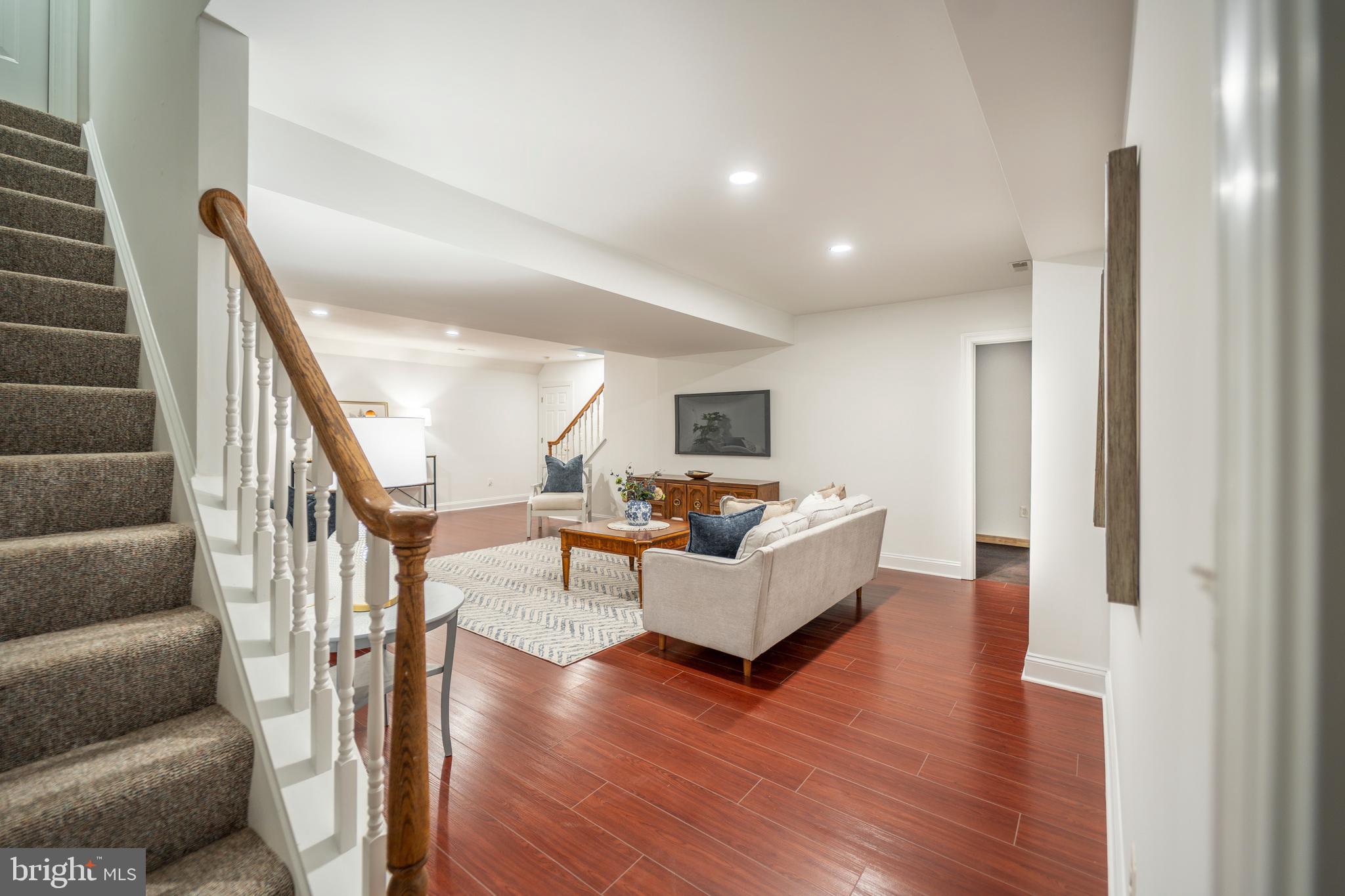 11112 Old Carriage Road Glen Arm, MD 21057 - Photo 57 of 83 Lower Level Recreation Room with Stairs to Garage
