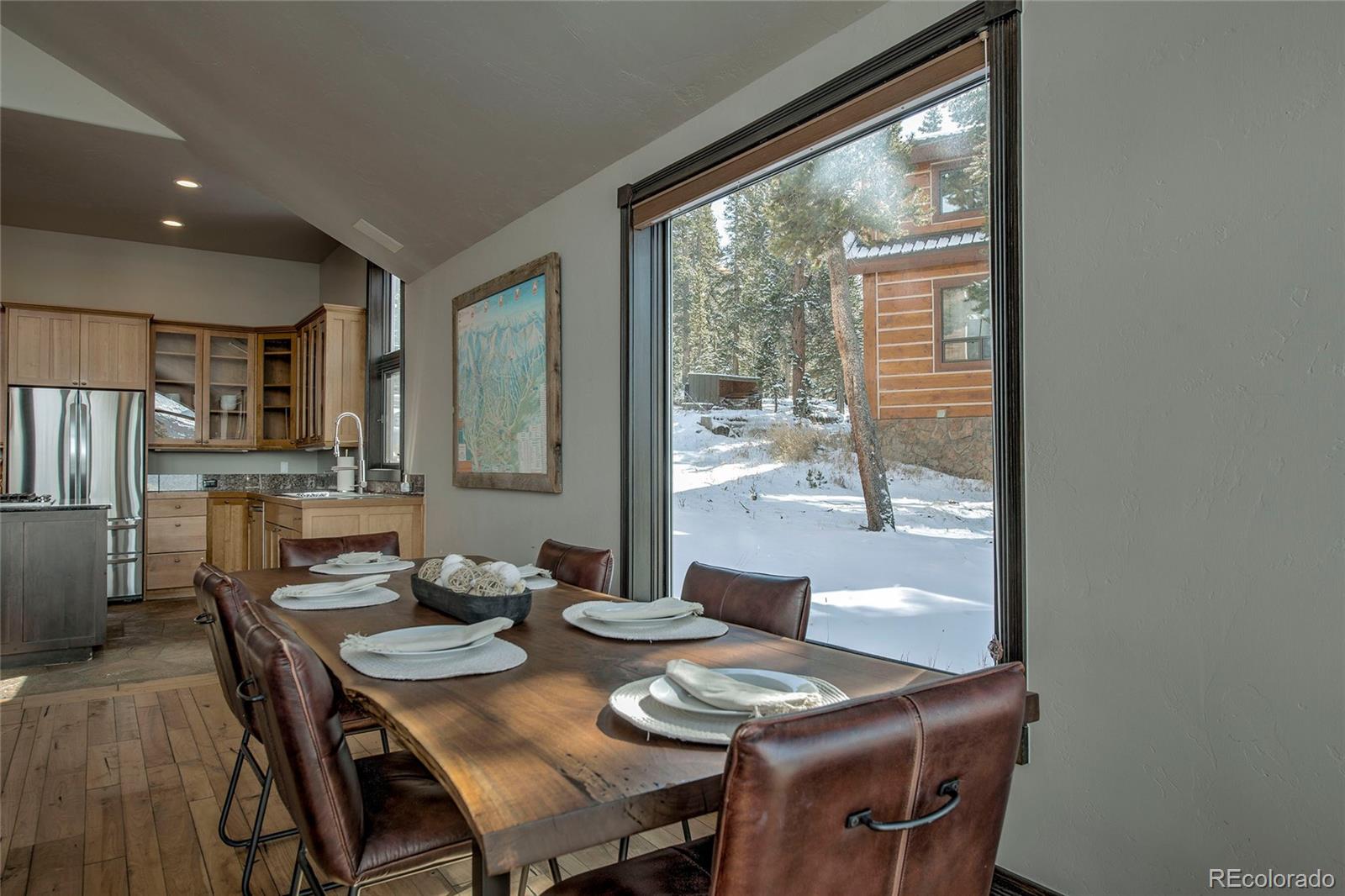 160 Fuller Placer Road Breckenridge, CO 80424 - Photo 11 of 47 a view of a dining room with furniture and window