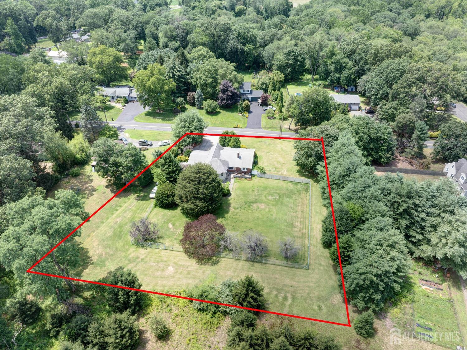 294 Fresh Ponds Road North Brunswick, NJ 08902 - Photo 47 of 53 an aerial view of residential house with outdoor space and swimming pool