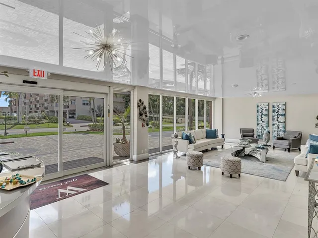 a view of a large building with a city view