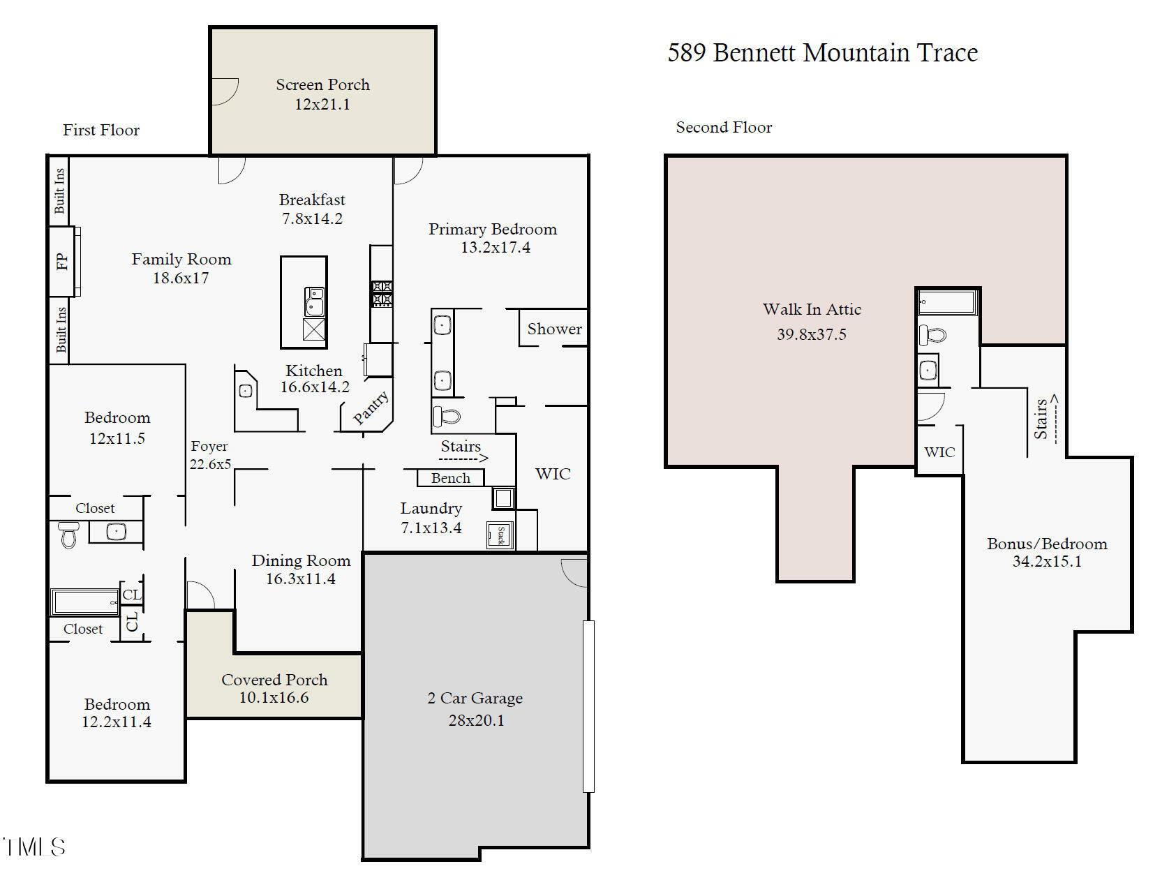 589 Bennett Mountain Chapel Hill, NC 27516 - Photo 45 of 45 Floor plan JPEG