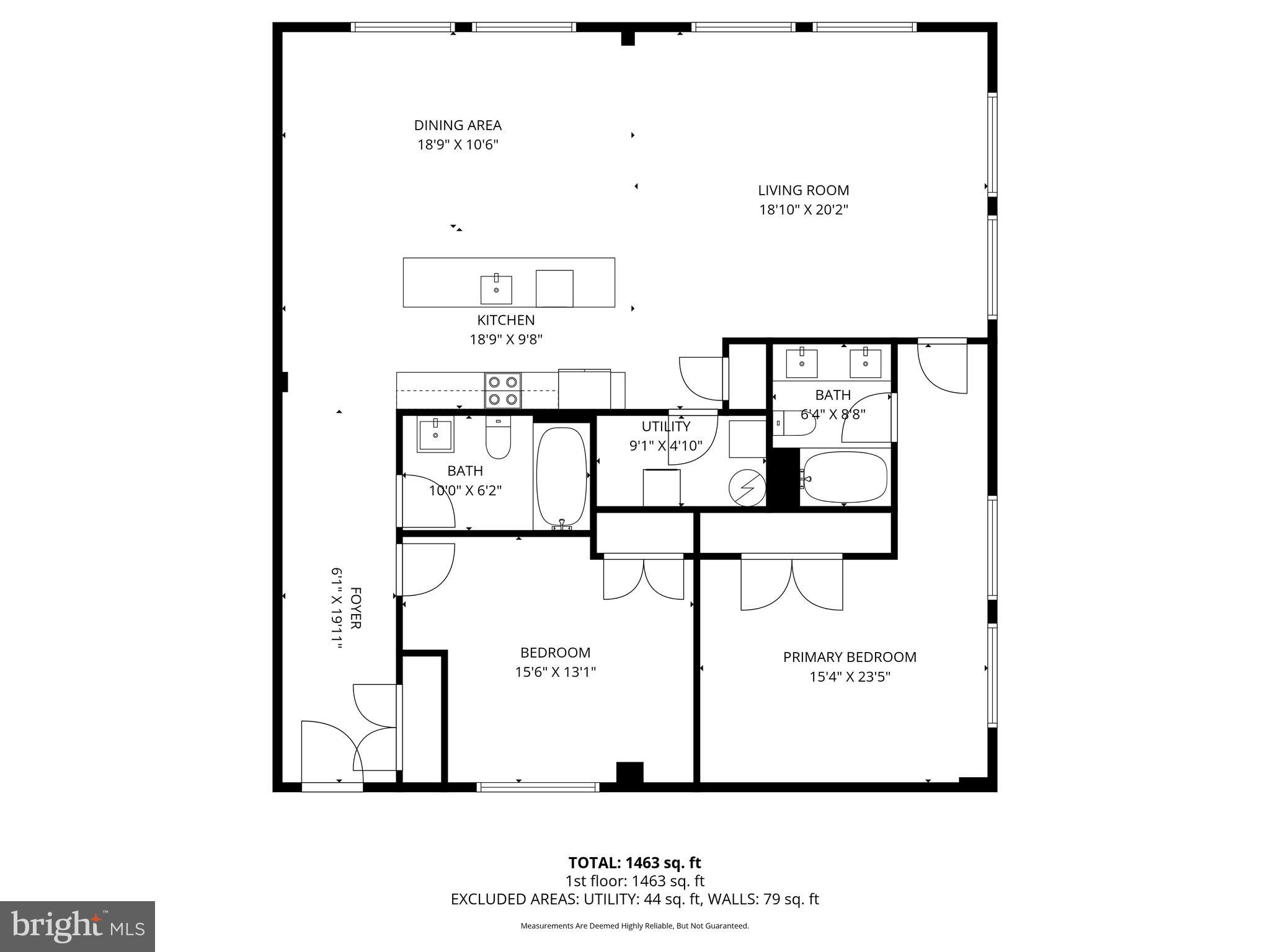 1220 Bank Street, Unit 204 Baltimore, MD 21202 - Photo 35 of 35 Floor Plan