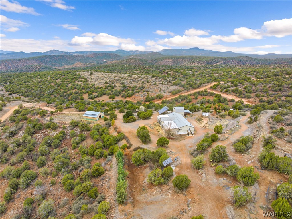 3894 North Lookout Canyon Road Kingman, AZ 86401 - Photo 56 of 64 Overview of rural landscape featuring a mountainous background and a desert landscape