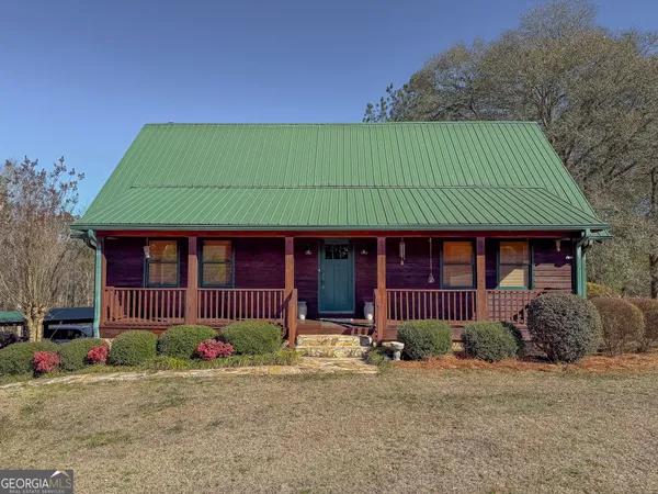 a front view of a house