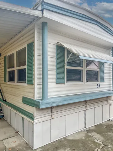 an outdoor space with swimming pool