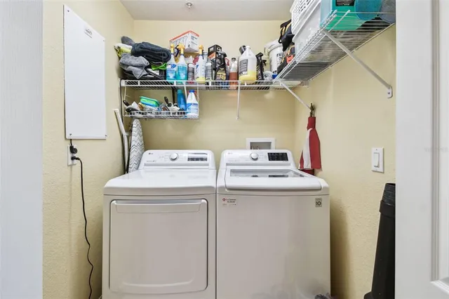 a view of washer and dryer